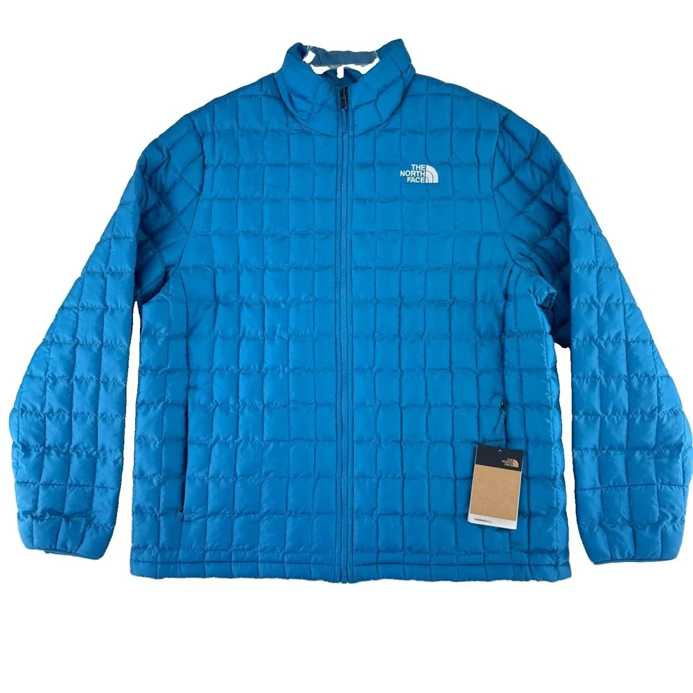 The North Face Thermoball Insulated Puffer Jacket Mens XL Digital Steel Blue